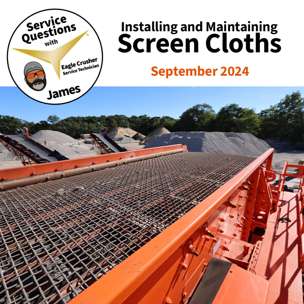 Service Questions: Installing and Maintaining Screen Cloth