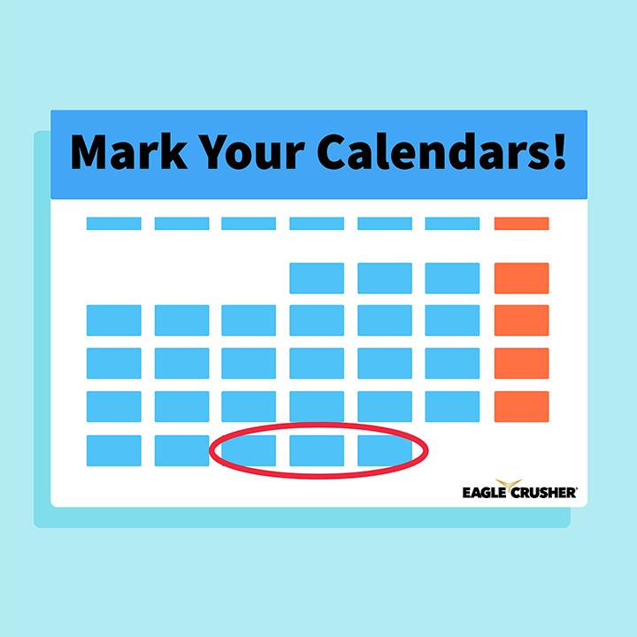 Calendar with dates circled